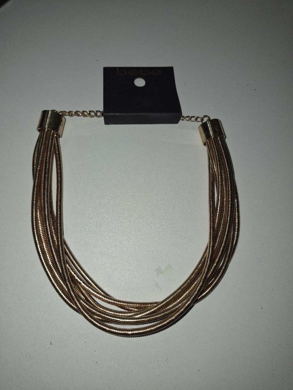 bebe Multi-Strand Gold-Tone Collar Necklace